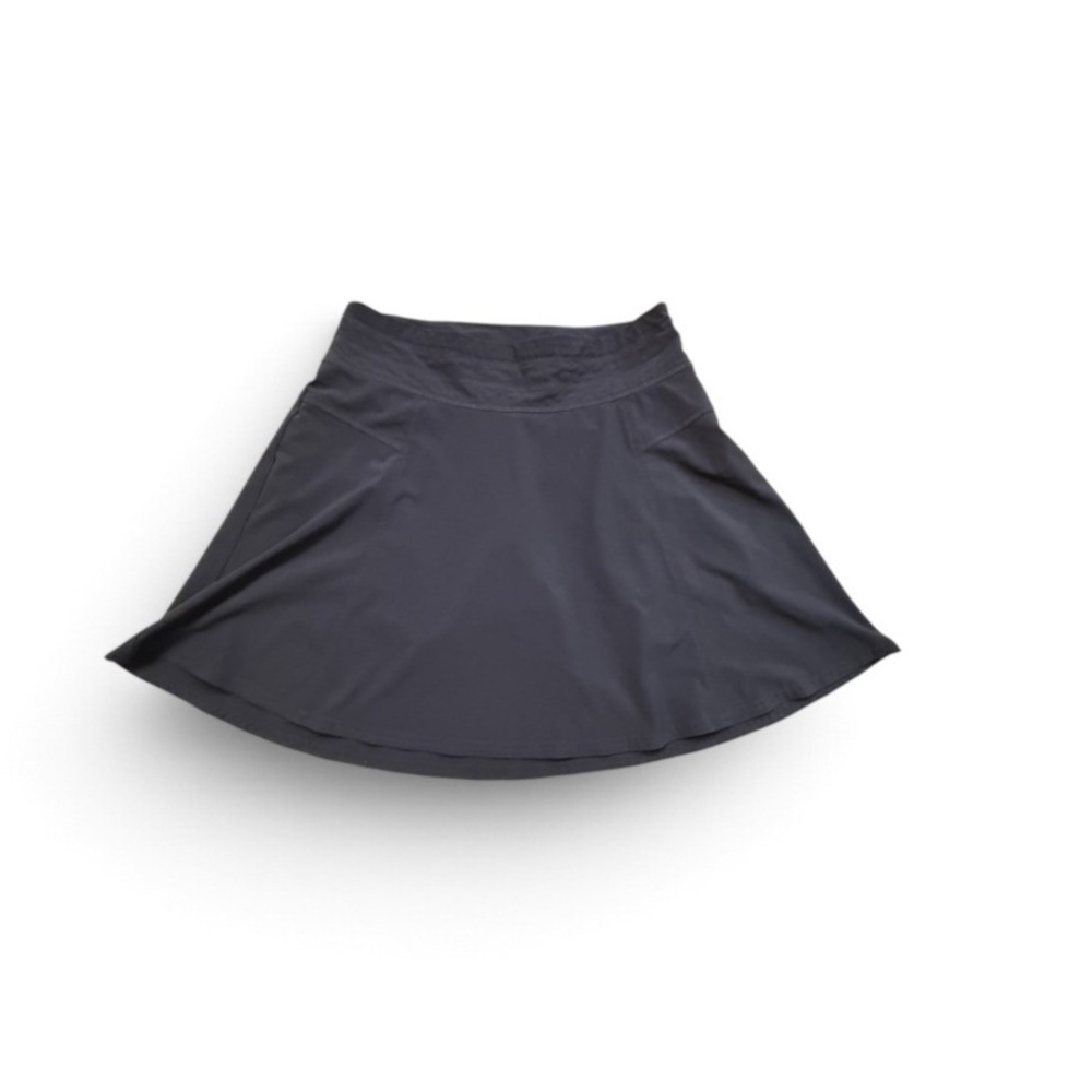 Athleta Everyday Skort Navy Blue Size 4 Featherweight Side Zip Back Pocket